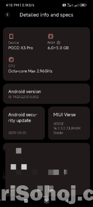 Poco x3 pro